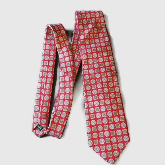 Robert Talbott Norman Stockton Red Silk Tie - Picture 1 of 6
